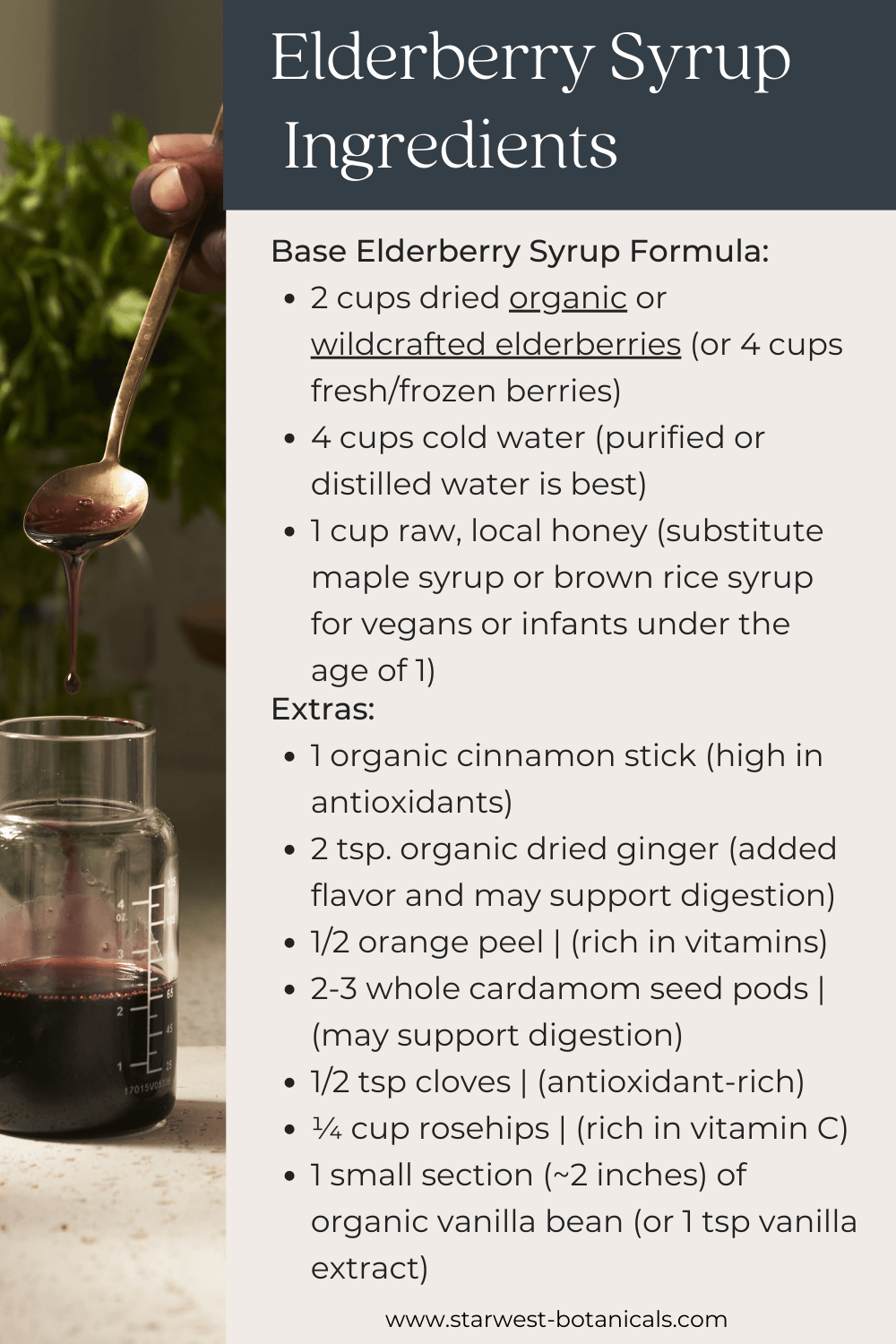 Elderberry Syrup Making Kit – 32oz Batch, Organic Dried Herbs, Tea Bags & Instructions Included
